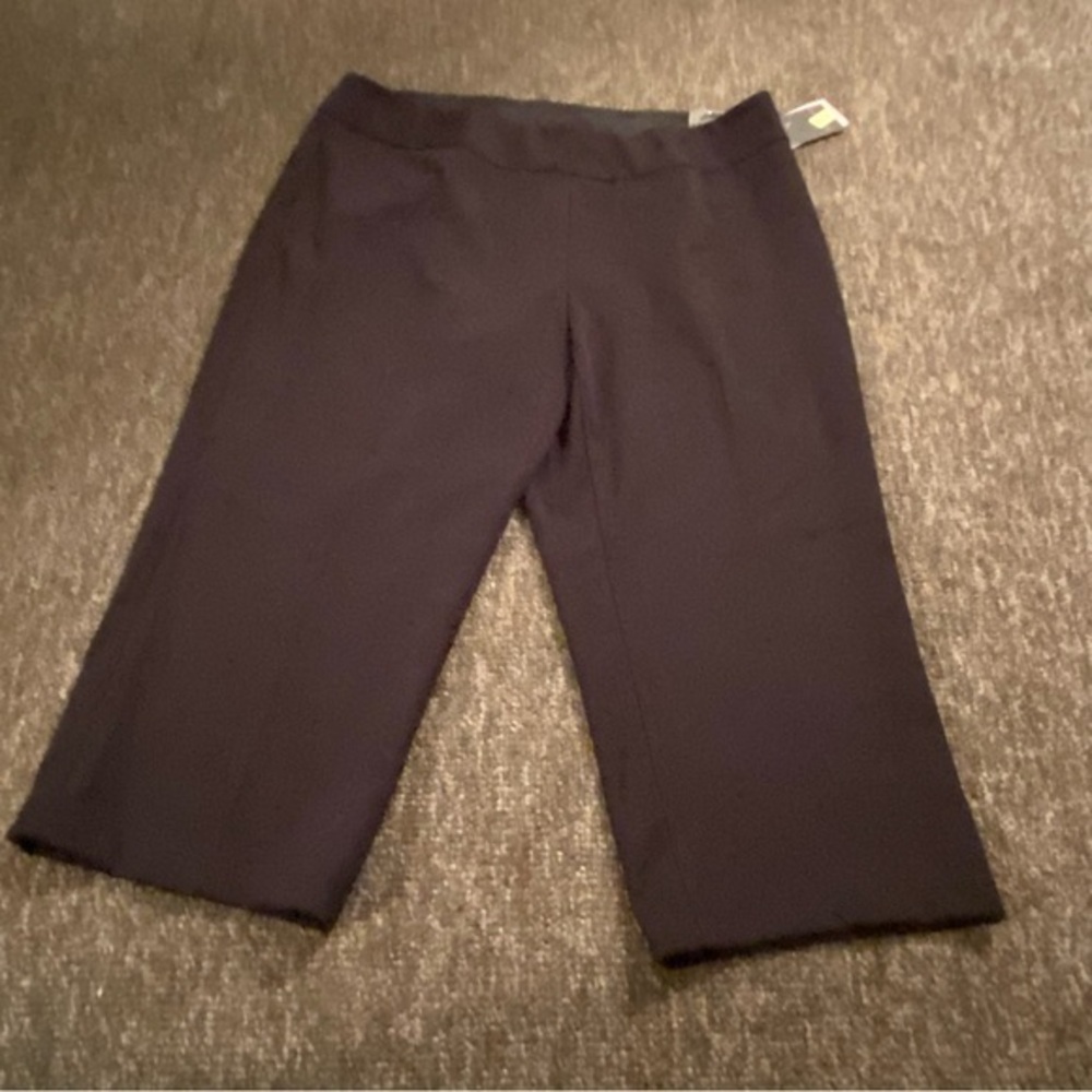 Investments Pants Women’s Size 18W Black Straight Leg Contour Waistband NEW